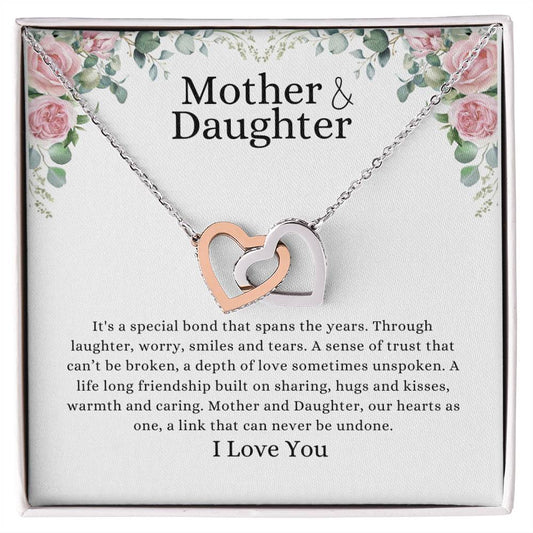 Mother Daughter Necklace | Mothers day Necklace | Mother Daughter Gift | Mother Daughter | Mother Daughter Jewelry | Interlocking Hearts Necklace